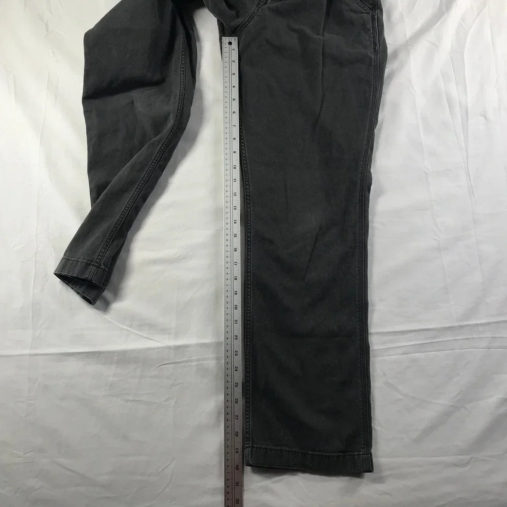 Carhartt Mens Relaxed Fit Canvas Work Pants Gray 32x32 Straight Leg 102291 306